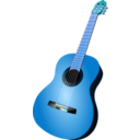 download Classic Guitar clipart image with 180 hue color