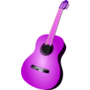 download Classic Guitar clipart image with 270 hue color