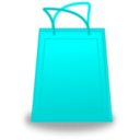 download Shopping Bag clipart image with 180 hue color