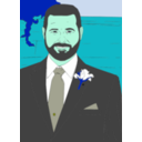 download Groom clipart image with 135 hue color