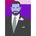 download Groom clipart image with 225 hue color