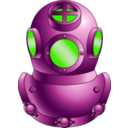 download Deep Diver clipart image with 270 hue color