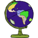 download Globe clipart image with 45 hue color