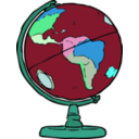 download Globe clipart image with 135 hue color