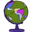 download Globe clipart image with 225 hue color