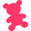 download Bear Toy Silhouette clipart image with 315 hue color