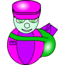 download Postman clipart image with 90 hue color