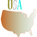 download Usa clipart image with 180 hue color