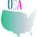 download Usa clipart image with 315 hue color