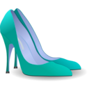 download High Heels clipart image with 180 hue color