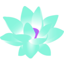 download Lotus Blossom clipart image with 225 hue color