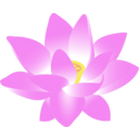 download Lotus Blossom clipart image with 0 hue color