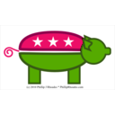 download Gop Pig clipart image with 90 hue color