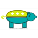 download Gop Pig clipart image with 180 hue color