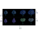 download Isometric Tree clipart image with 135 hue color