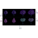 download Isometric Tree clipart image with 180 hue color