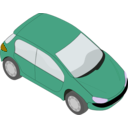download Peugeot 206 Green clipart image with 45 hue color