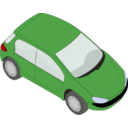 download Peugeot 206 Green clipart image with 0 hue color