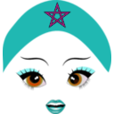 download Pretty Moroccan Girl Smiley Emoticon clipart image with 180 hue color