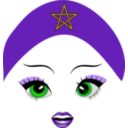 download Pretty Moroccan Girl Smiley Emoticon clipart image with 270 hue color