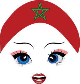 Pretty Moroccan Girl Smiley Emoticon