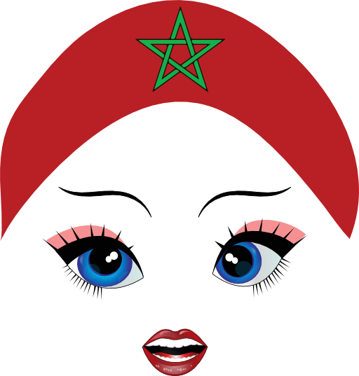 Pretty Moroccan Girl Smiley Emoticon