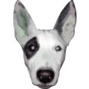 download Highres Bullterrier Head clipart image with 135 hue color