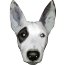 download Highres Bullterrier Head clipart image with 225 hue color