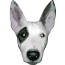download Highres Bullterrier Head clipart image with 315 hue color
