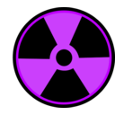 download Radioactive Sign 01 clipart image with 225 hue color