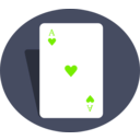 download Ace Of Hearts clipart image with 90 hue color