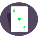 download Ace Of Hearts clipart image with 135 hue color