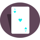 download Ace Of Hearts clipart image with 180 hue color