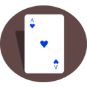 download Ace Of Hearts clipart image with 225 hue color
