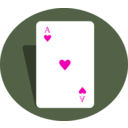 download Ace Of Hearts clipart image with 315 hue color
