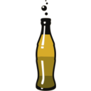 download Bottle With Soda clipart image with 45 hue color