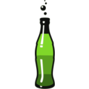 download Bottle With Soda clipart image with 90 hue color