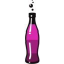 download Bottle With Soda clipart image with 315 hue color