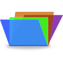 download Files clipart image with 180 hue color