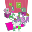 download Sunquad Clubhouse clipart image with 270 hue color