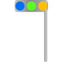 download Japanese Traffic Signal clipart image with 45 hue color
