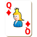 White Deck Queen Of Diamonds