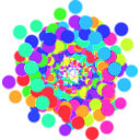 download Color Dots clipart image with 90 hue color