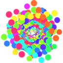 download Color Dots clipart image with 270 hue color