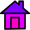 download Home Icon clipart image with 270 hue color