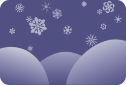 Dark Blue Snowflakes