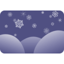 Dark Blue Snowflakes