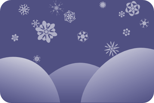 Dark Blue Snowflakes