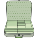 download Suitcase With Compartment clipart image with 45 hue color