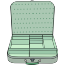download Suitcase With Compartment clipart image with 90 hue color